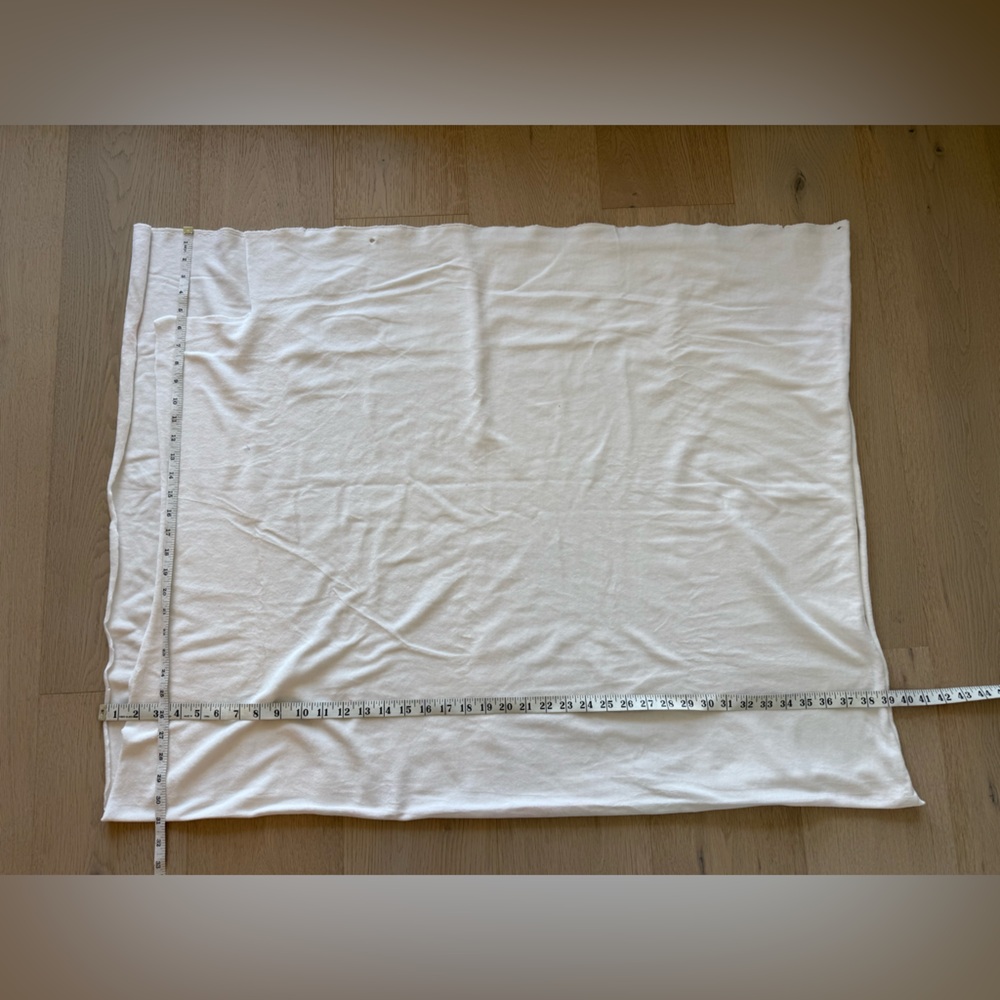 3/$30 Cotton French Terry Fabric White 1 meter
